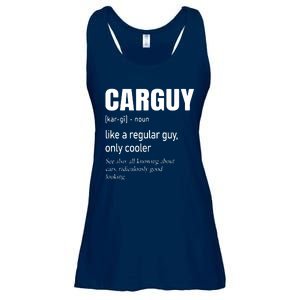 Car Guy Definition Mechanic Auto Racing Men Ladies Essential Flowy Tank