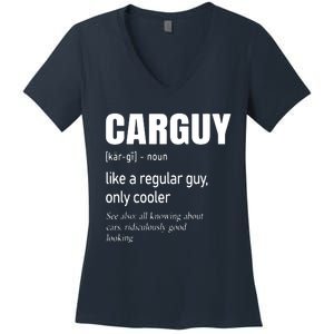 Car Guy Definition Mechanic Auto Racing Men Women's V-Neck T-Shirt