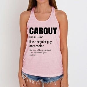 Car Guy Definition Mechanic Auto Racing Men Women's Knotted Racerback Tank