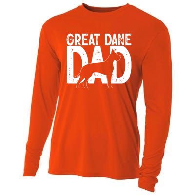 Cute Great Dane Dog Dad Puppy Lover Father Cute Gift Cooling Performance Long Sleeve Crew