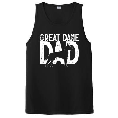 Cute Great Dane Dog Dad Puppy Lover Father Cute Gift PosiCharge Competitor Tank