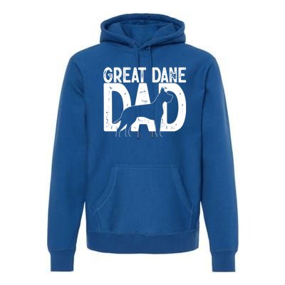 Cute Great Dane Dog Dad Puppy Lover Father Cute Gift Premium Hoodie