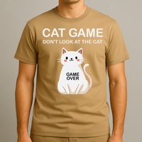 Cat Game Dont Look At The Cat Funny Cat T-Shirt