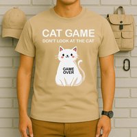 Cat Game Dont Look At The Cat Funny Cat T-Shirt