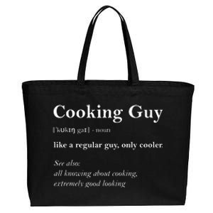 Cooking Guy Definition Funny Boy Cooking Gift Cook Cotton Canvas Jumbo Tote