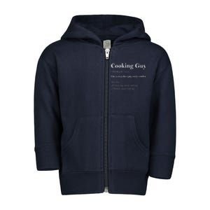 Cooking Guy Definition Funny Boy Cooking Gift Cook Toddler Zip Fleece Hoodie