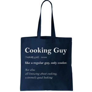 Cooking Guy Definition Funny Boy Cooking Gift Cook Tote Bag