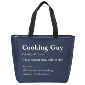 Cooking Guy Definition Funny Boy Cooking Gift Cook Zip Tote Bag