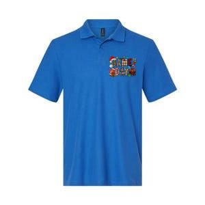 Christmas Game Day Football Lover Xmas Holiday Gift Softstyle Adult Sport Polo