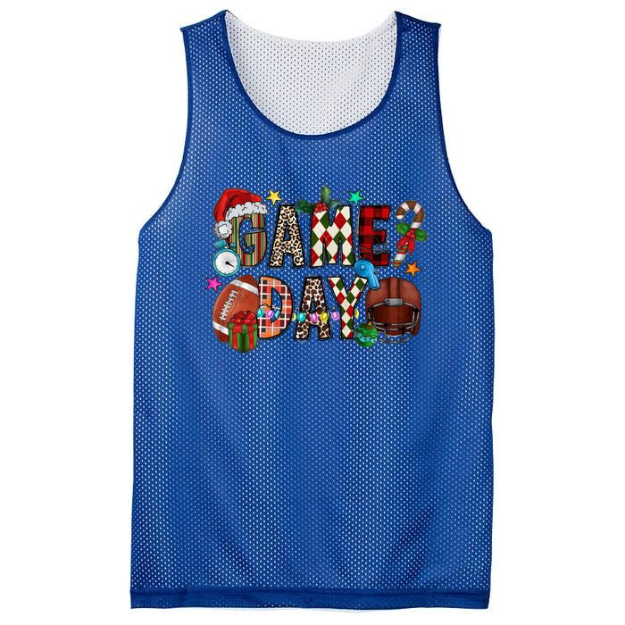 Christmas Game Day Football Lover Xmas Holiday Gift Mesh Reversible Basketball Jersey Tank