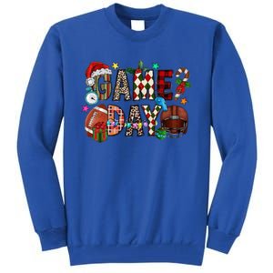 Christmas Game Day Football Lover Xmas Holiday Gift Tall Sweatshirt