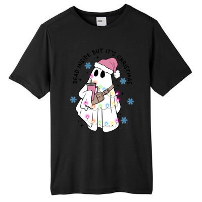 Cute Ghost Dead Inside But ItS Christmas Coffee Lovers Great Gift Tall Fusion ChromaSoft Performance T-Shirt