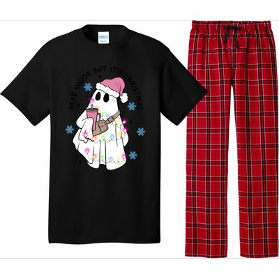 Cute Ghost Dead Inside But ItS Christmas Coffee Lovers Great Gift Pajama Set