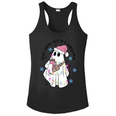 Cute Ghost Dead Inside But ItS Christmas Coffee Lovers Great Gift Ladies PosiCharge Competitor Racerback Tank