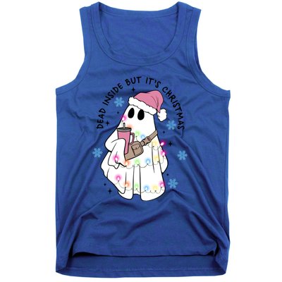 Cute Ghost Dead Inside But ItS Christmas Coffee Lovers Great Gift Tank Top