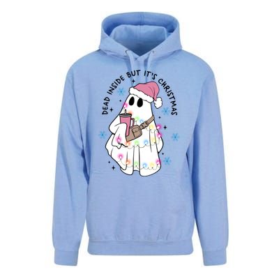 Cute Ghost Dead Inside But ItS Christmas Coffee Lovers Great Gift Unisex Surf Hoodie