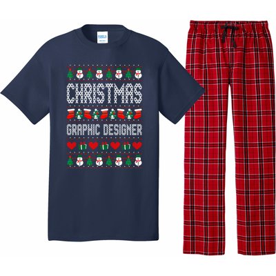 Christmas Graphic Designer Ugly Christmas Pajama Set