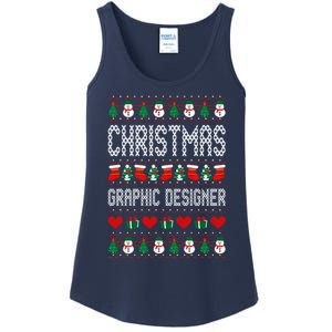 Christmas Graphic Designer Ugly Christmas Ladies Essential Tank