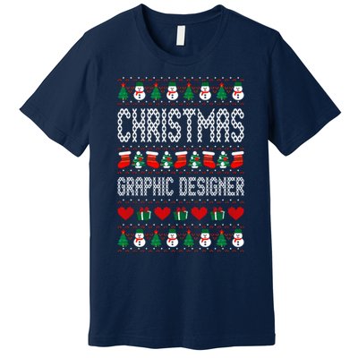 Christmas Graphic Designer Ugly Christmas Premium T-Shirt