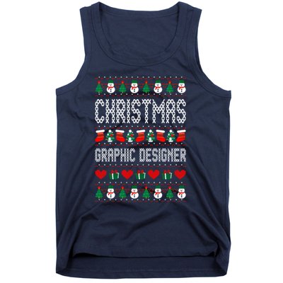 Christmas Graphic Designer Ugly Christmas Tank Top