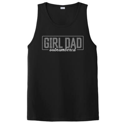 Cool Girl Dad For Men Father Super Proud Dad Outnumbered Dad PosiCharge Competitor Tank