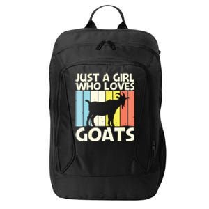 Cool Goat Design For Girl Women Goat Farmer Farming Lovers City Backpack