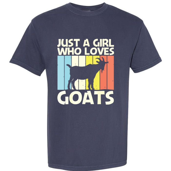 Cool Goat Design For Girl Women Goat Farmer Farming Lovers Garment-Dyed Heavyweight T-Shirt