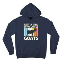 Cool Goat Design For Girl Women Goat Farmer Farming Lovers Hoodie