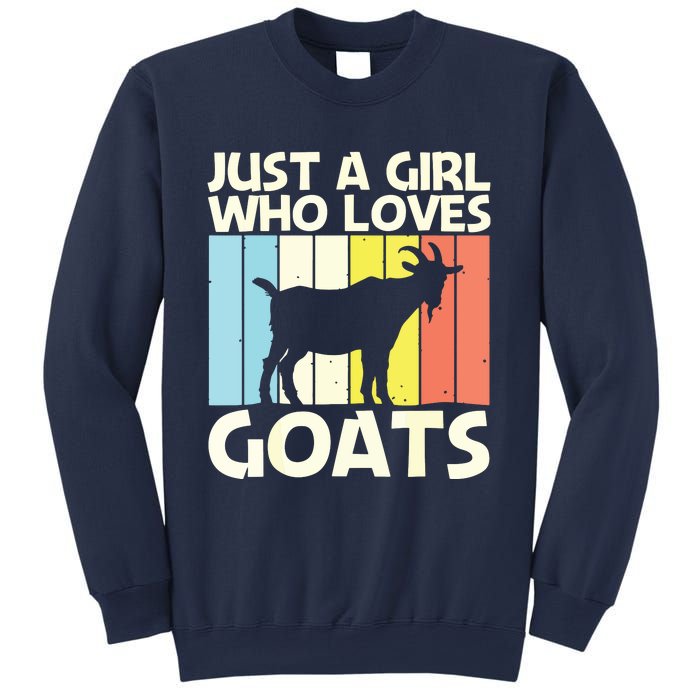 Cool Goat Design For Girl Women Goat Farmer Farming Lovers Sweatshirt