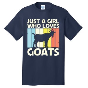 Cool Goat Design For Girl Women Goat Farmer Farming Lovers Tall T-Shirt