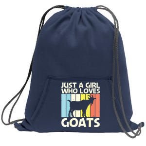 Cool Goat Design For Girl Women Goat Farmer Farming Lovers Sweatshirt Cinch Pack Bag