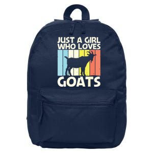 Cool Goat Design For Girl Women Goat Farmer Farming Lovers 16 in Basic Backpack