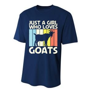 Cool Goat Design For Girl Women Goat Farmer Farming Lovers Performance Sprint T-Shirt