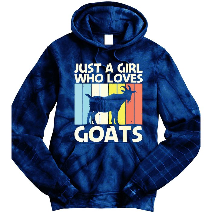 Cool Goat Design For Girl Women Goat Farmer Farming Lovers Tie Dye Hoodie