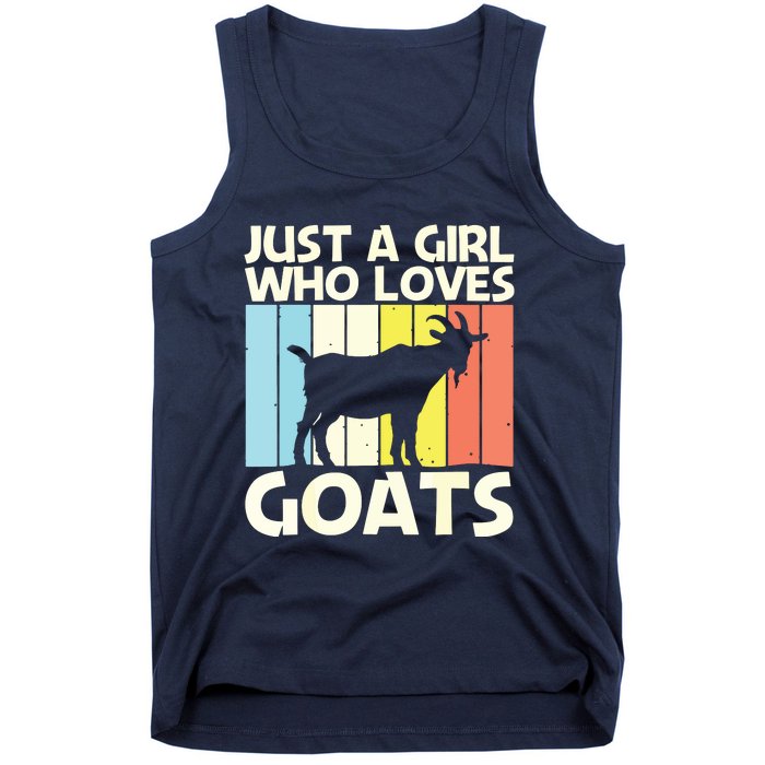 Cool Goat Design For Girl Women Goat Farmer Farming Lovers Tank Top