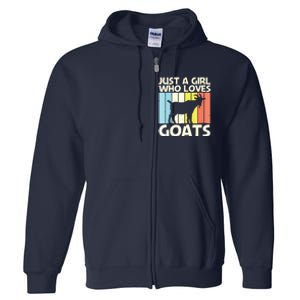 Cool Goat Design For Girl Women Goat Farmer Farming Lovers Full Zip Hoodie