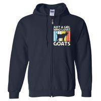 Cool Goat Design For Girl Women Goat Farmer Farming Lovers Full Zip Hoodie