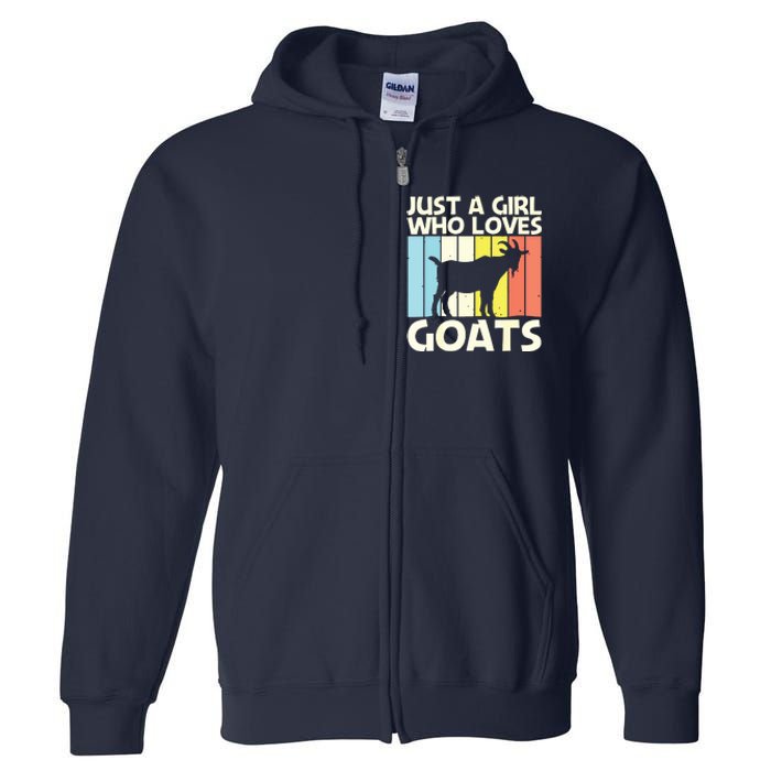 Cool Goat Design For Girl Women Goat Farmer Farming Lovers Full Zip Hoodie