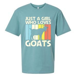 Cool Goat Design For Girl Women Goat Farmer Farming Lovers Sueded Cloud Jersey T-Shirt