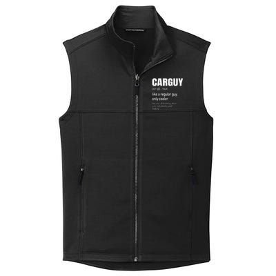 Car Guy Definition Mechanic Auto Racing Men Collective Smooth Fleece Vest