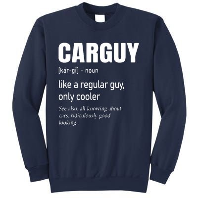 Car Guy Definition Mechanic Auto Racing Men Sweatshirt