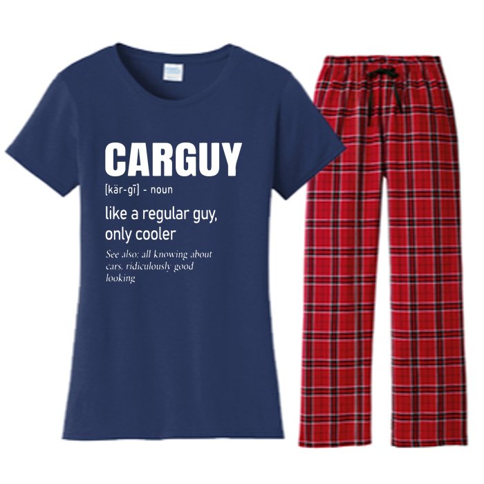 Car Guy Definition Mechanic Auto Racing Men Women's Flannel Pajama Set