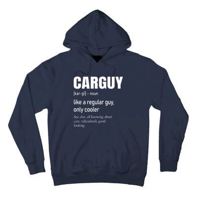 Car Guy Definition Mechanic Auto Racing Men Tall Hoodie