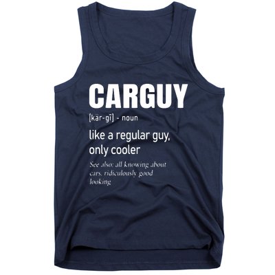 Car Guy Definition Mechanic Auto Racing Men Tank Top