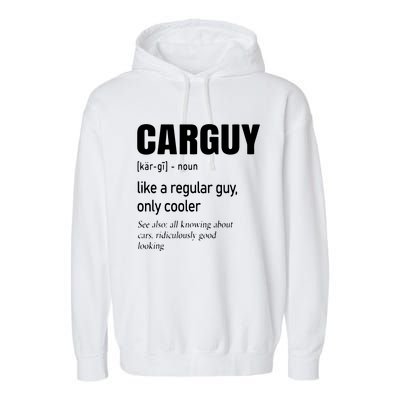 Car Guy Definition Mechanic Auto Racing Men Garment-Dyed Fleece Hoodie