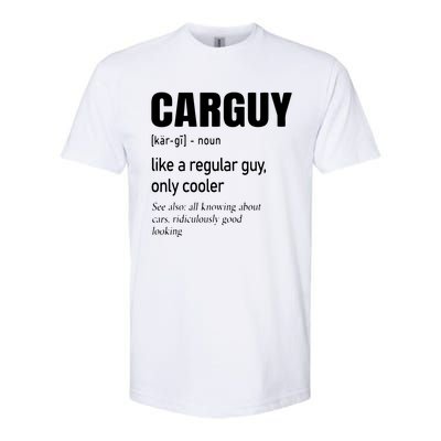 Car Guy Definition Mechanic Auto Racing Men Softstyle CVC T-Shirt