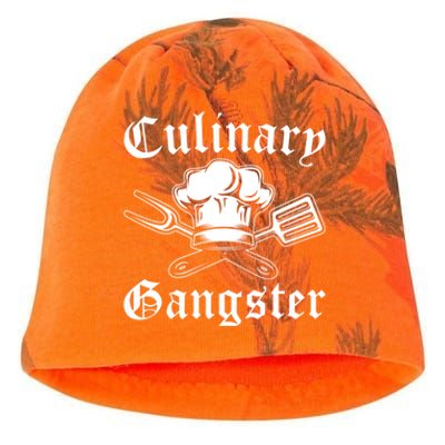 Culinary Gangster Design Funny Chef Cooking Cook Gift Kati - Camo Knit Beanie