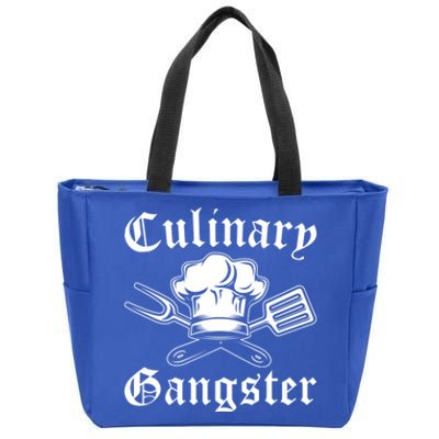 Culinary Gangster Design Funny Chef Cooking Cook Gift Zip Tote Bag