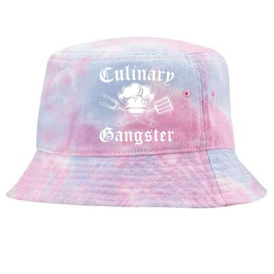 Culinary Gangster Design Funny Chef Cooking Cook Gift Tie-Dyed Bucket Hat