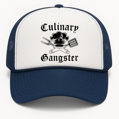 Culinary Gangster Design Funny Chef Cooking Cook Gift Trucker Hat